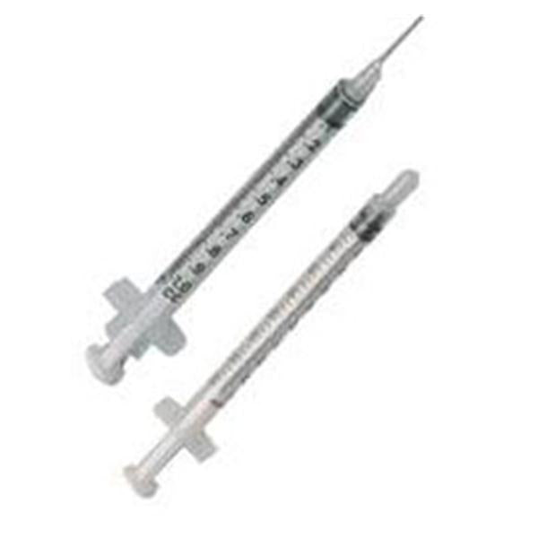 Exel International Syringe/Needle Tb 1Cc 25Gx5/8" Conventional Detachable Needle Luer Slip 100/Bx, 10 Bx/Ca - 26044