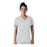 Landau Uniforms Shirt Scrub 70224 Faux Wrap Womens Large White Ea - 70224WHI LG