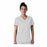Landau Uniforms Shirt Scrub 70224 Faux Wrap Womens 3X Large White Ea - 70224-WHI-3X
