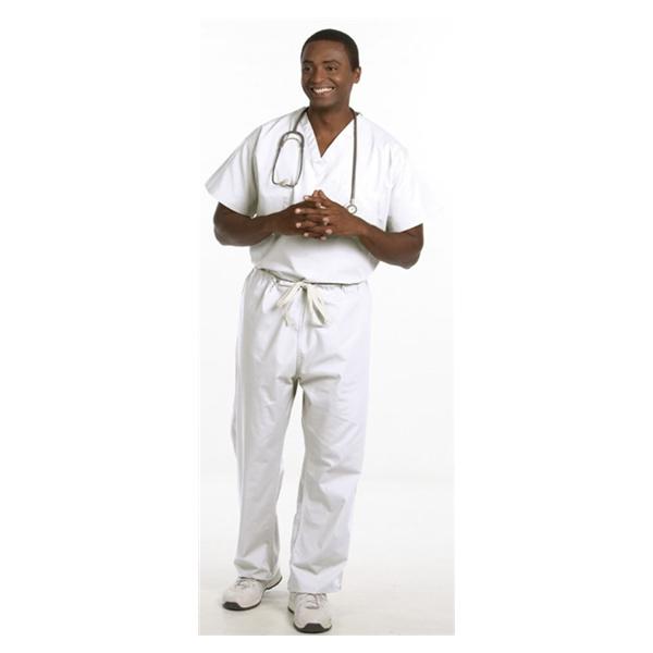 Fashion Seal Pant Scrub 100% Cotton Unisex White Xl Reversible 1 Pocket Ea - 811-XL
