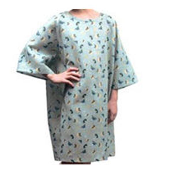 Fashion Seal Gown Patient Polyester Woven Cotton Flame Out Large Unisex Frog-E Green Ped Ea - 5503-L