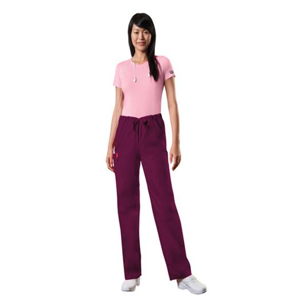 Cherokee Workwear Pant Scrub 4100 Unisex Small Tall Wine Ea - 4100T-WINW-S