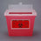 Bemis Sentinel - Sharps Container 8-5/8 H X 11-5/8 L X 7-3/4 W Inch 2 Gallon Translucent Red Base / Translucent Lid Horizontal Entry Flap Lid - 102 030