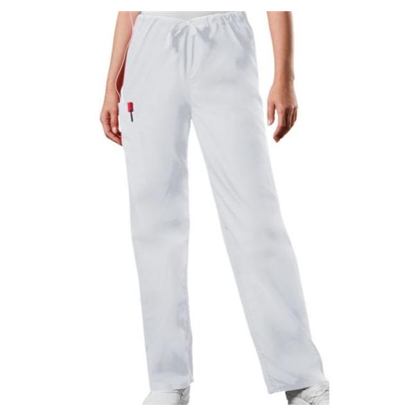 Cherokee Workwear Pant Scrub Cherokee 4100 Unisex X-Small Short White Ea - 4100S-WHTWXS