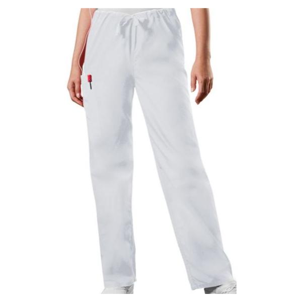 Cherokee Workwear Pant Scrub 4100 Unisex 2X Large Tall White Ea - 4100T-WHTW2X