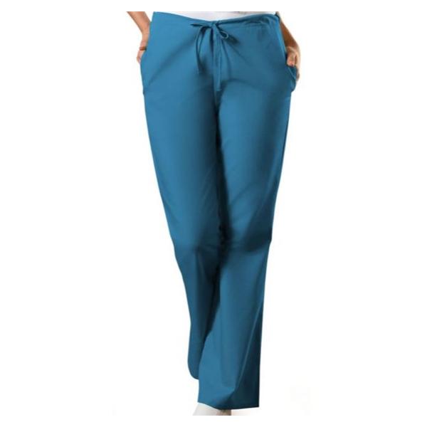 Cherokee Workwear Scrub Pant 4101 Womens X-Large Petite Caribbean Blue Ea - 4101P-CARWXL