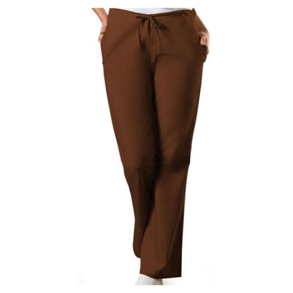 Cherokee Workwear Scrub Pant 4101 Womens 2X Large Petite Chocolate Ea - 4101P-CHCW2X