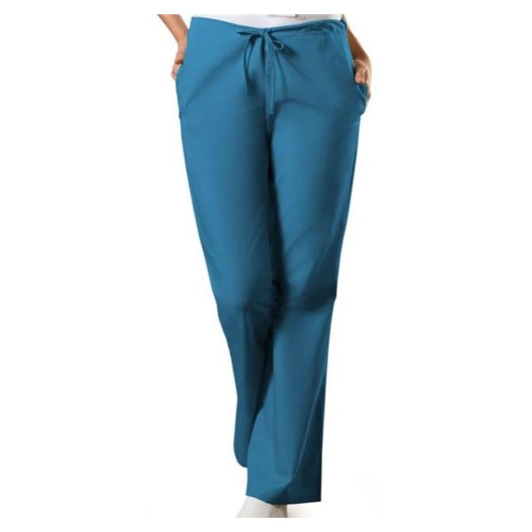 Cherokee Workwear Scrub Pant 4101 Womens Medium Tall Caribbean Blue Ea - 4101T-CARW-M