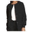 Cherokee Workwear Jacket Warm-Up 65% Polyester / 35% Cotton Womens Black X-Small 3 Pockets Ea - 4350-BLKW-XS
