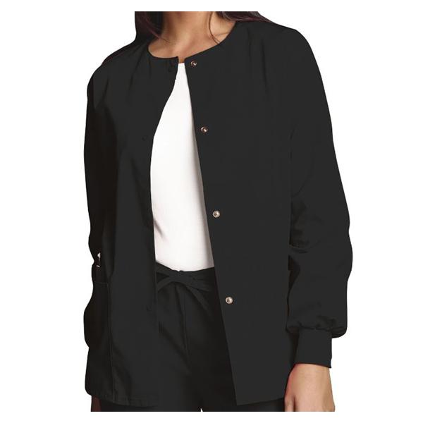 Cherokee Workwear Jacket Warm-Up 65% Polyester / 35% Cotton Womens Black X-Small 3 Pockets Ea - 4350-BLKW-XS