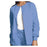 Cherokee Workwear Jacket Warm-Up 65% Polyester / 35% Cotton Womens Ceil Blue 3X Large 3 Pockets Ea - 4350-CIEW-3X