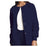 Cherokee Workwear Jacket Warm-Up 65% Polyester / 35% Cotton Womens Navy Medium 3 Pockets Ea - 4350-NAVW-M