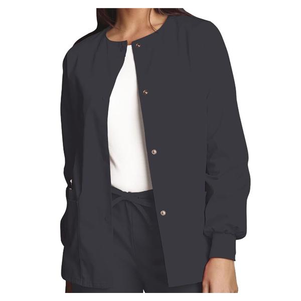 Cherokee Workwear Jacket Warm-Up 65% Polyester / 35% Cotton Womens Pewter 3X Large 3 Pockets Ea - 4350-PWTW-3X