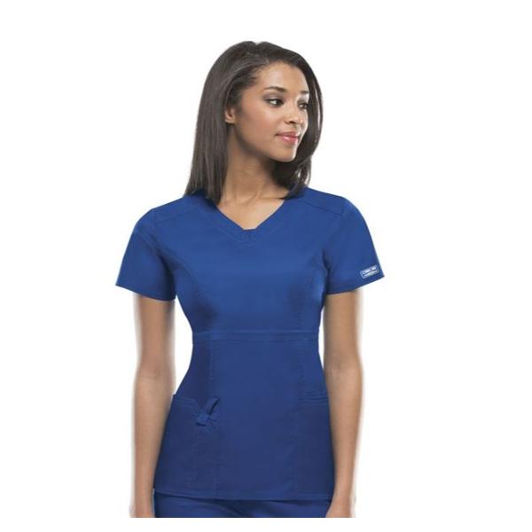 Cherokee Workwear Shirt Scrub Cherokee 4700 Womens 3X Large Navy Ea - 4700-NAVW-3X