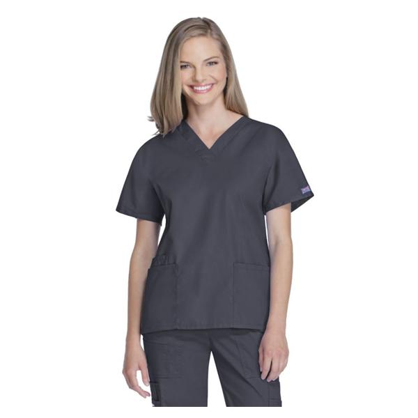 Cherokee Workwear Shirt Scrub Cherokee 4700 Womens 2X Large Pewter Ea - 4700-PWTW-2X