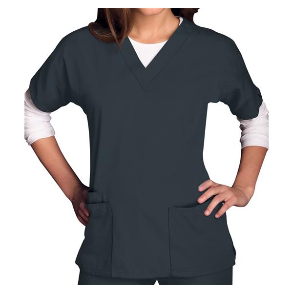 Cherokee Workwear Shirt Scrub Cherokee 4700 Womens 2X Small Pewter Ea - 4700-PWTW2XS