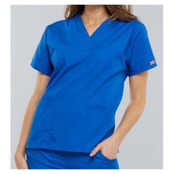 Cherokee Workwear Shirt Scrub Cherokee 4700 Womens 4X Large Royal Blue Ea - 4700-ROYW-4X