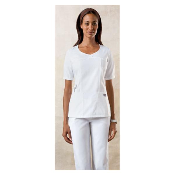 Cherokee Workwear Shirt Scrub Novelty 4746 Womens 2X Large White Ea - 4746-WHTW-2X