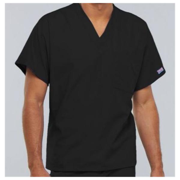 Cherokee Workwear Shirt Scrub Cherokee 4777 Unisex 3X Large Black Ea - 4777-BLKW-3X