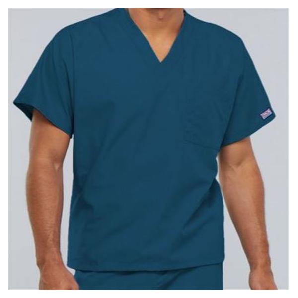 Cherokee Workwear Shirt Scrub Cherokee 4777 Unisex Large Caribbean Blue Ea - 4777-CARW-L
