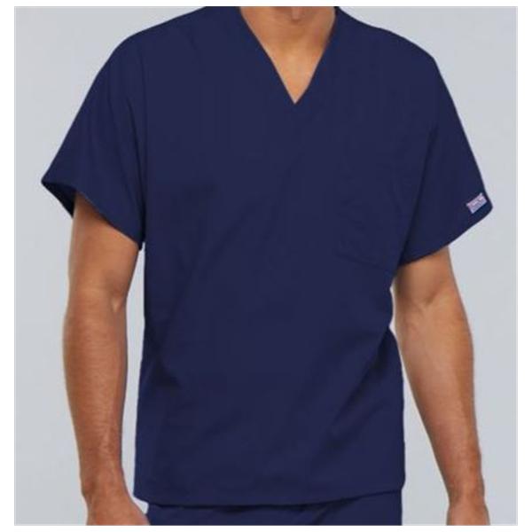 Cherokee Workwear Shirt Scrub Cherokee 4777 Unisex X-Small Navy Ea - 4777-NAVW-XS