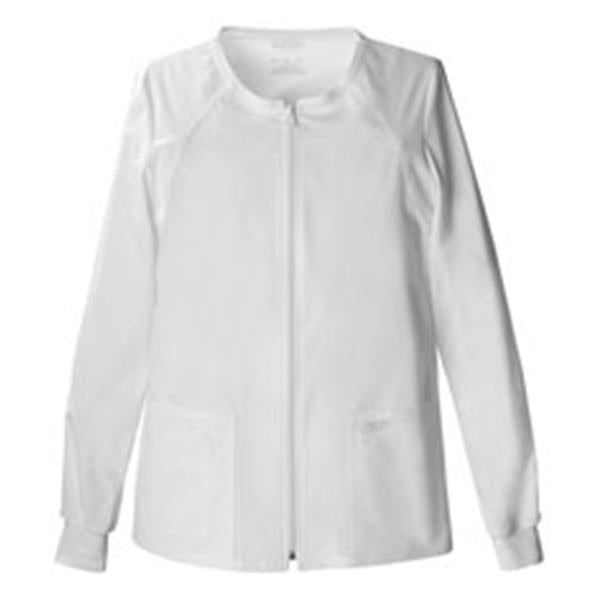 Cherokee Workwear Jacket Warm-Up 55% Cotton / 42% Polyester / 3% Spandex Womens White Xs 4Pckt Ea - 4315-WHTW-XS