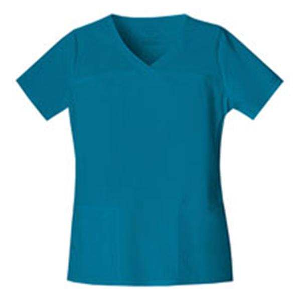 Cherokee Workwear Shirt Scrub Cherokee 4727 Womens 3X Large Caribbean Blue Ea - 4727-CARW-3X