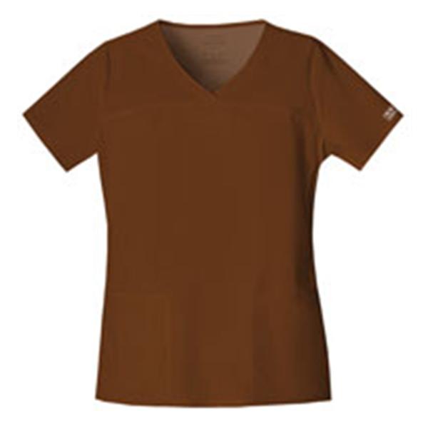 Cherokee Workwear Shirt Scrub Cherokee 4727 Womens Medium Chocolate Ea - 4727-CHCW-M