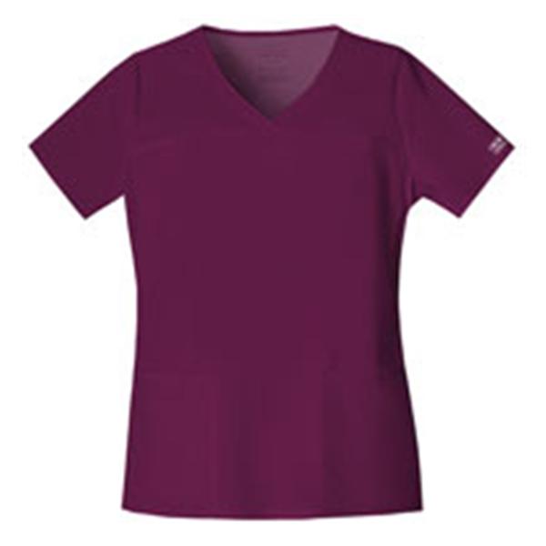 Cherokee Workwear Shirt Scrub Cherokee 4727 Womens 2X Large Wine Ea - 4727-WINW-2X