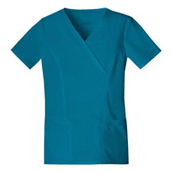 Cherokee Workwear Shirt Scrub Cherokee 4728 Womens X-Small Caribbean Blue Ea - 4728-CARW-XS
