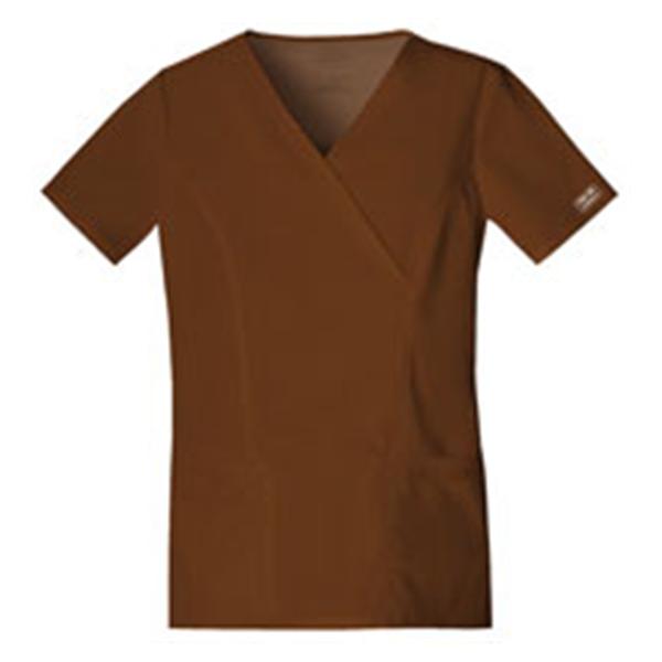 Cherokee Workwear Shirt Scrub Cherokee 4728 Womens Medium Chocolate Ea - 4728-CHCW-M
