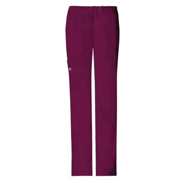 Cherokee Workwear Pant Scrub Cherokee 4044 Womens 2X Large Wine Ea - 4044-WINW-2X