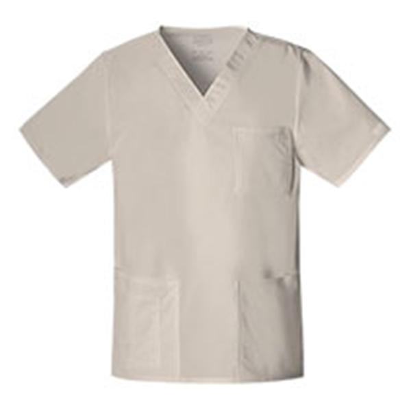 Cherokee Workwear Shirt Scrub Cherokee 4725 Unisex X-Large Khaki Ea - 4725-KAKW-XL