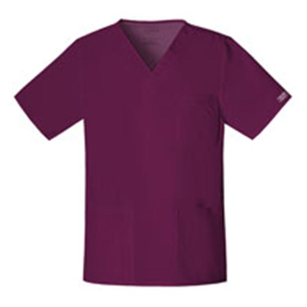 Cherokee Workwear Shirt Scrub Cherokee 4725 Unisex 2X Large Wine Ea - 4725-WINW-2X