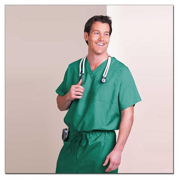 Fashion Seal Shirt Scrub Fashion Blend Unisex 2X Large Jade Green Ea - 78702-2XL