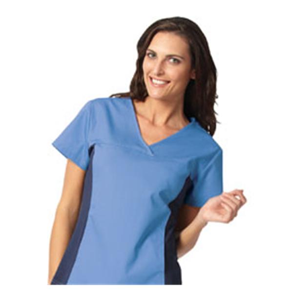 Fashion Seal Shirt Scrub Fashion Seal 7541 Womens Large Navy / Ceil Ea - 7541-L