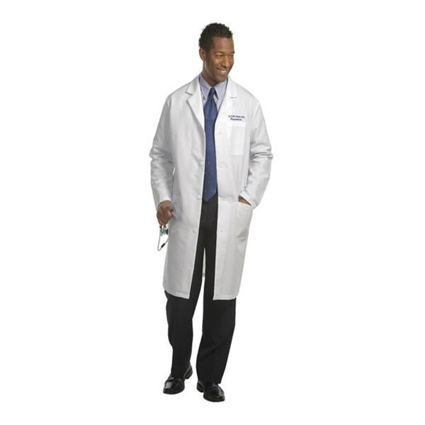 Fashion Seal Lab Coat Knee Length 65% Polyester / 35% Cotton Mens White Size 38 41 In Ea - 481-38