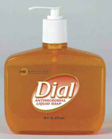 Lagasse Liquid Dial Gold Antimicrobial Soap Liquid 16 oz. Pump Bottle Scented - DIA 80790