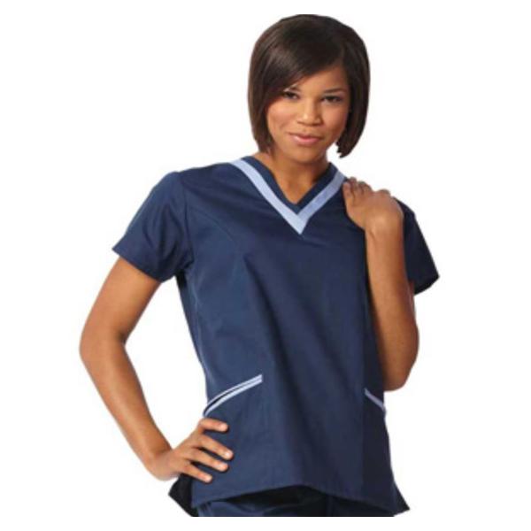 Fashion Seal Shirt Scrub Fashion Poplin Womens X-Small Navy / Ceil Ea - 7578XS