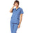 Fashion Seal Shirt Scrub Fashion Poplin Womens Large Navy / Ceil Ea - 7575L