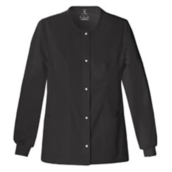 Luxe Jacket Warm-Up Poly/Ryn/Spndx Luxe W Blk 5Xl 27.5" 3Pkt Ea - 1330-BLKV-5X