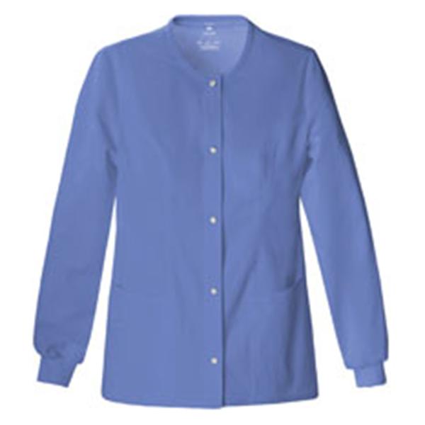 Luxe Jacket Warm-Up Poly/Ryn/Spndx Luxe W Ceil Sm 27.5" 3Pkt Ea - 1330-CELV-S