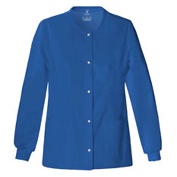 Luxe Jacket Warm-Up Poly/Ryn/Spndx Luxe W Rylblu Md 27.5" 3Pkt Ea - 1330-ROYV-M