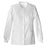 Luxe Jacket Warm-Up Poly/Ryn/Spndx Luxe W Wht Lg 27.5" 3Pkt Ea - 1330-WHTV-L