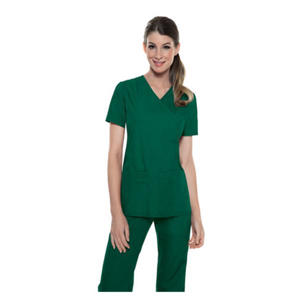 ProFlexibles Shirt Scrub Cherokee 2824 Womens Large Hunter Ea - 2824-HNTB-L