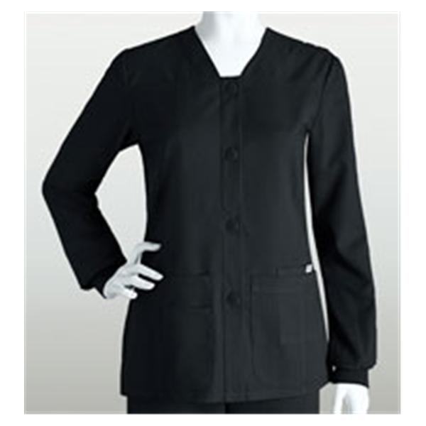 Grey's Anatomy (TM) Jacket Warm-Up 77% Polyester / 23% Rayon Womens Black 3X Large 4 Pockets Ea - 4435-01-3XL