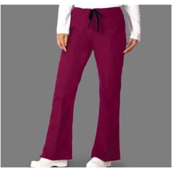 Fashion Seal Scrub Pant Fashion Poplin Womens 2X Large Burgundy Ea - 7078-2XL
