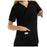 Landau Uniforms Shirt Scrub Urbane Womens Medium Black Ea - 9534-BKP-MED