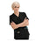 Landau Uniforms Shirt Scrub Urbane Womens X-Large Black Ea - 9534-BKP-XL