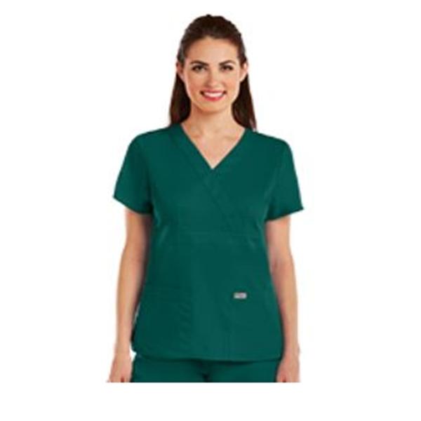 Grey's Anatomy (TM) Shirt Scrub Greys Anatomy 4153 Crossover Womens 4X Large Hunter Each - 4153X-37-4X